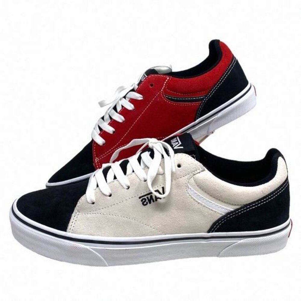 VANS Seldan Men's Shoe Sneakers Rally Suede Red Black VN0A5HTZBA2 Casual Top Low - Picture 2 of 13